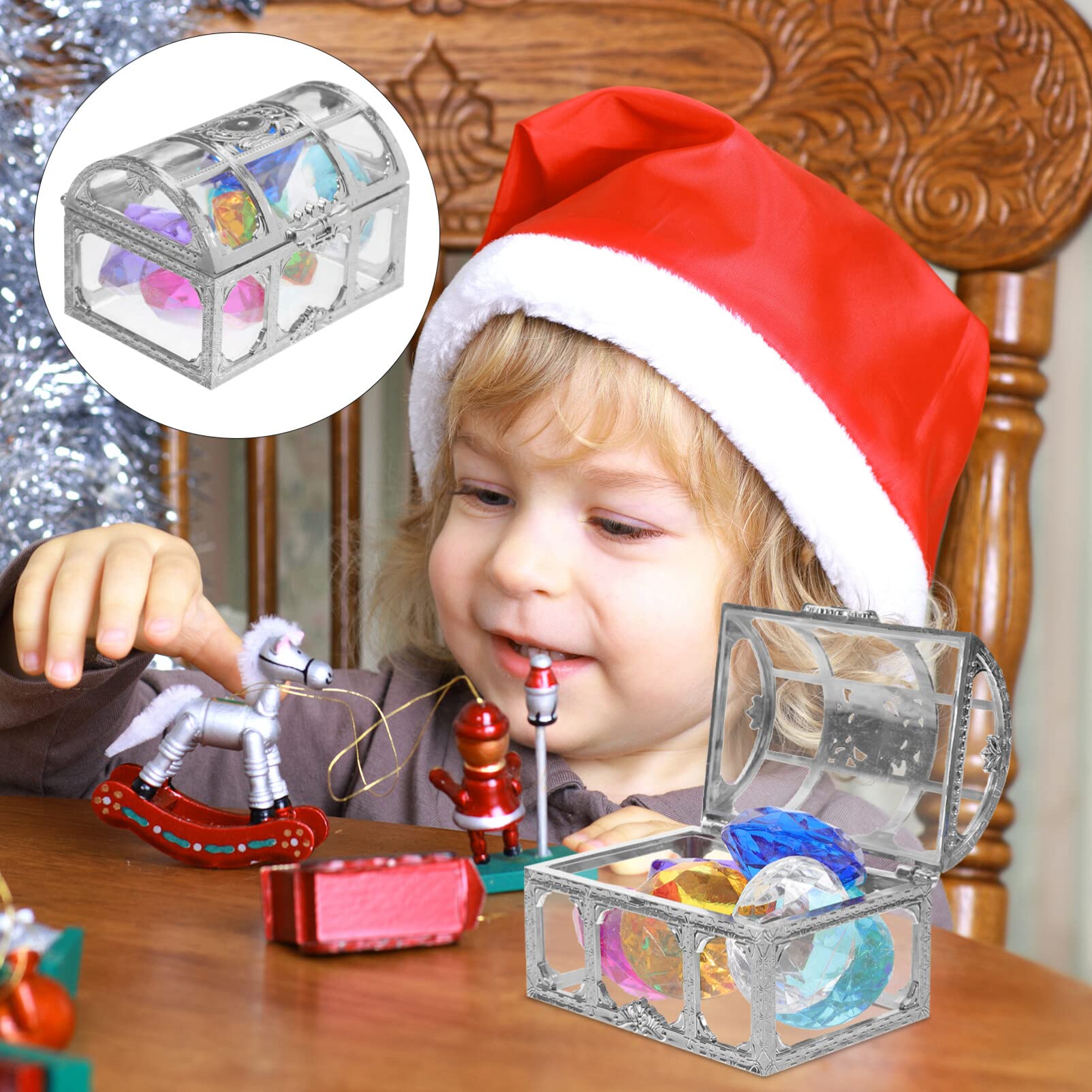 Amazon.co.jp: 宝石箱 キラキラ ダイヤ 宝箱 ミニ ダイヤモンド セット